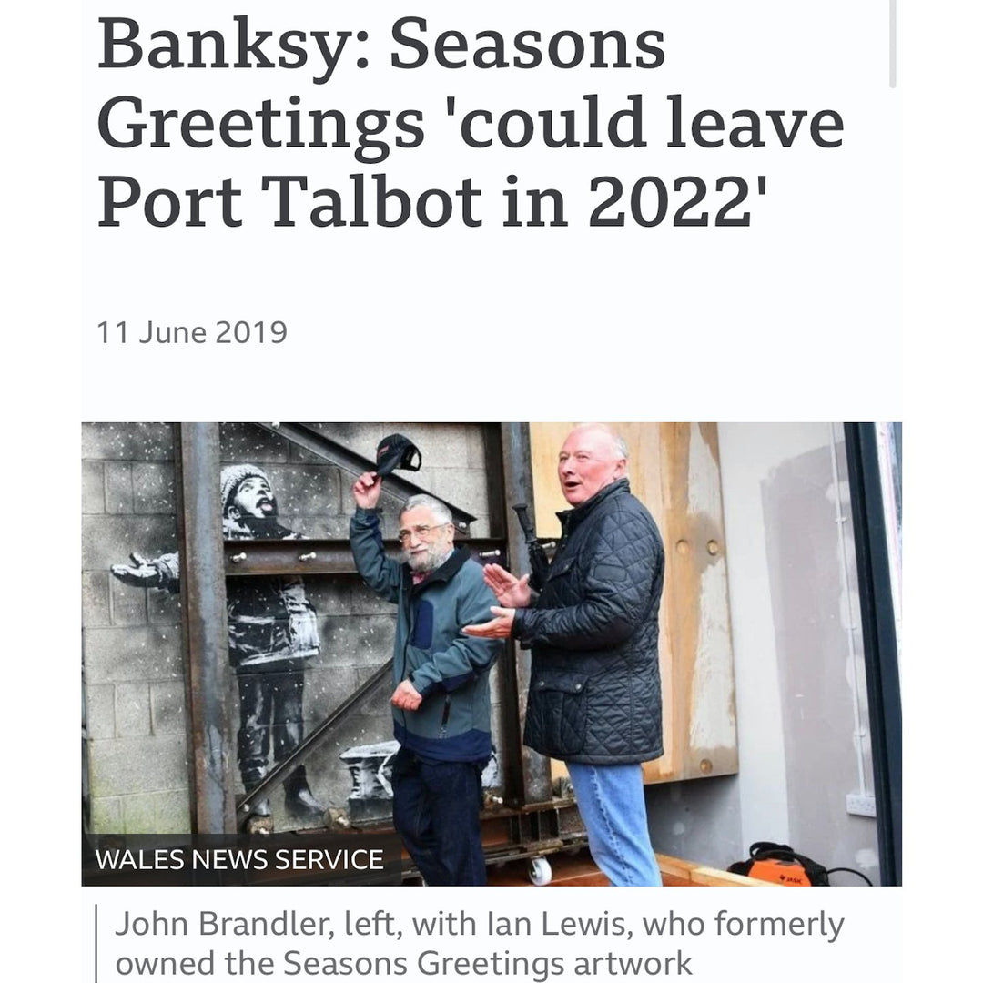 Extra Large - Original Limited Edition Reproduction Of Banksy "Seasons Greetings" - AVAILABLE NUMBERS BELOW - YARDART UK