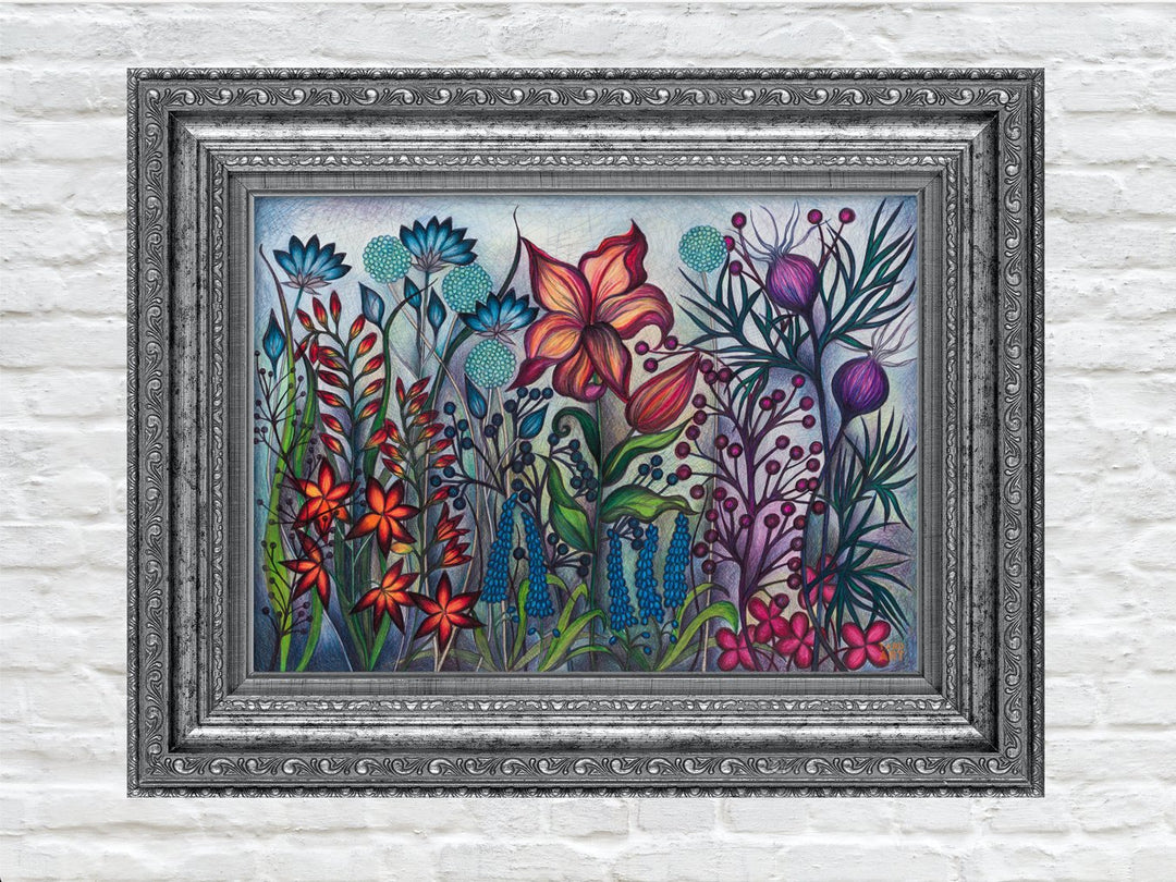Light Gray Secret Garden Series IIII by Helen Lynch YARDART UK