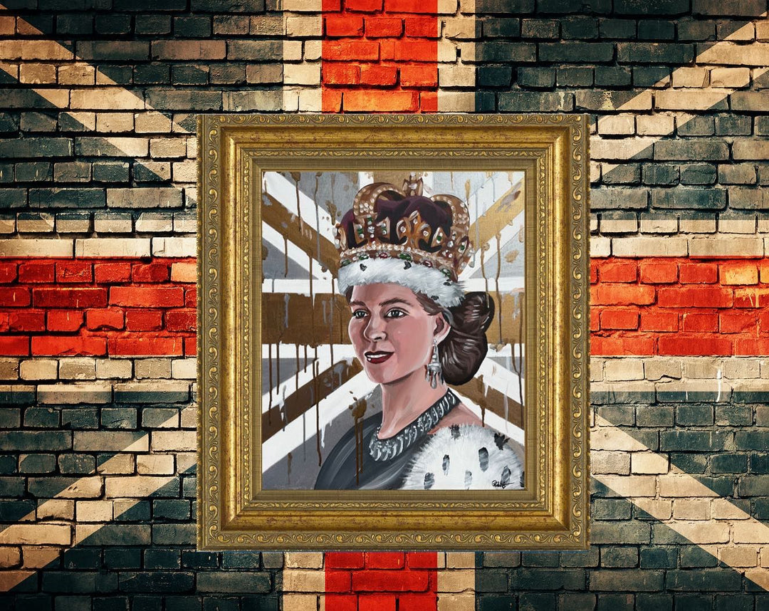 Queen Elizabeth II Art by Rachel List & YardArtUK. - YARDART UK