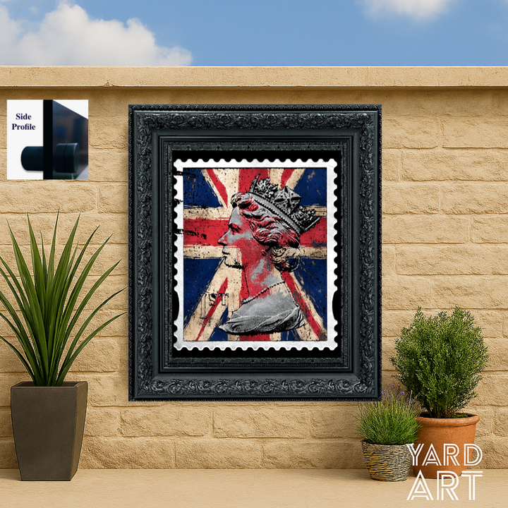 1st class stamp on outdoor grade acrylic - perfect for garden walls