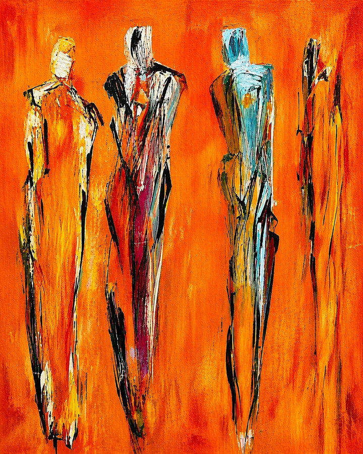 FOUR FIGURES IN MOTION