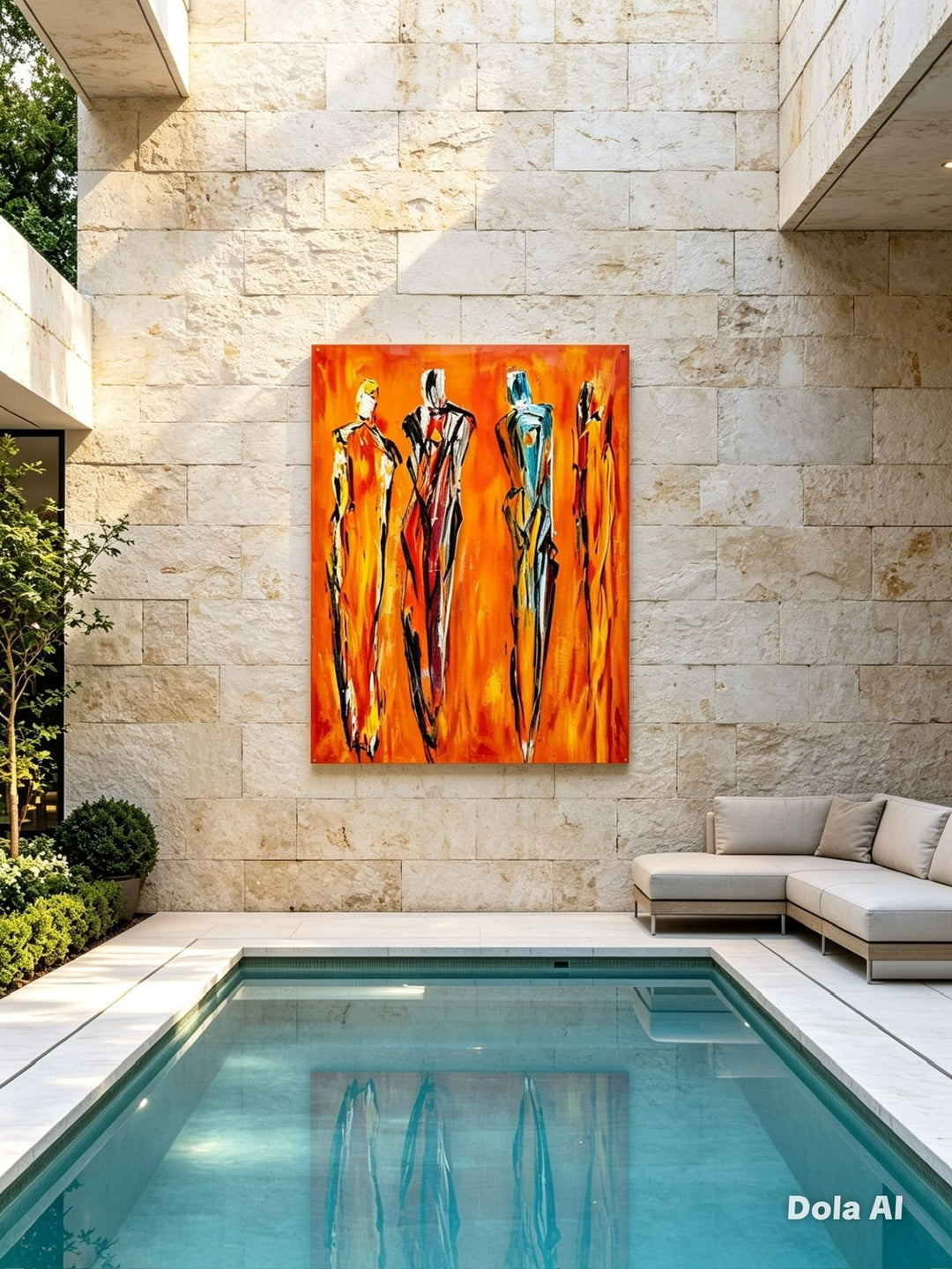 FOUR FIGURES IN MOTION