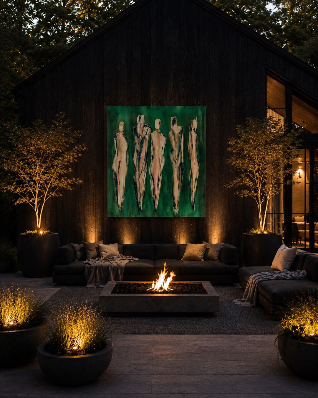FOUR FIGURES IN MOTION