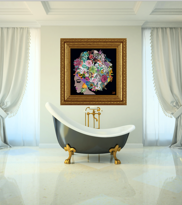 Rosa bathroom artwork