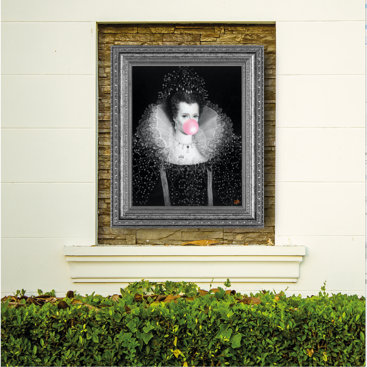 Dark Slate Gray Modernised Queenie Elizabeth.... YARDART UK