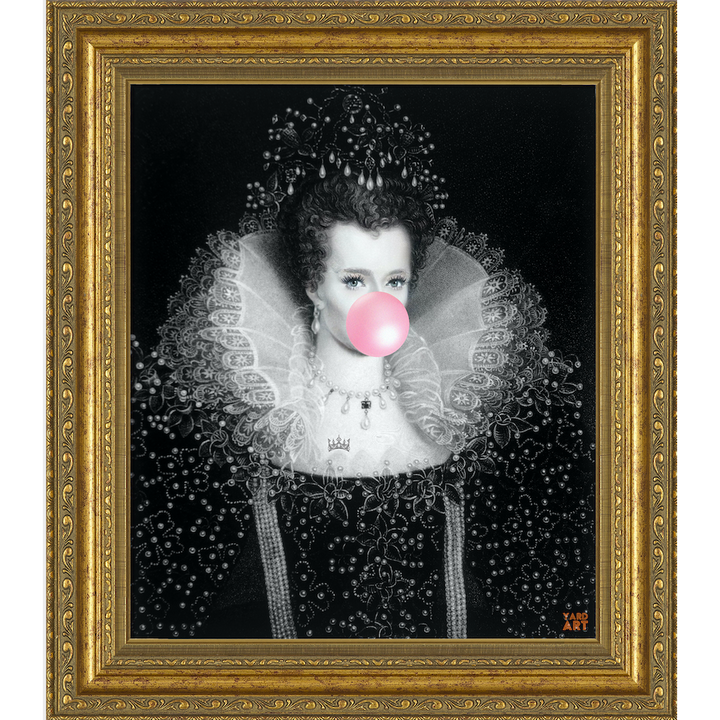 Dark Slate Gray Modernised Queenie Elizabeth.... YARDART UK