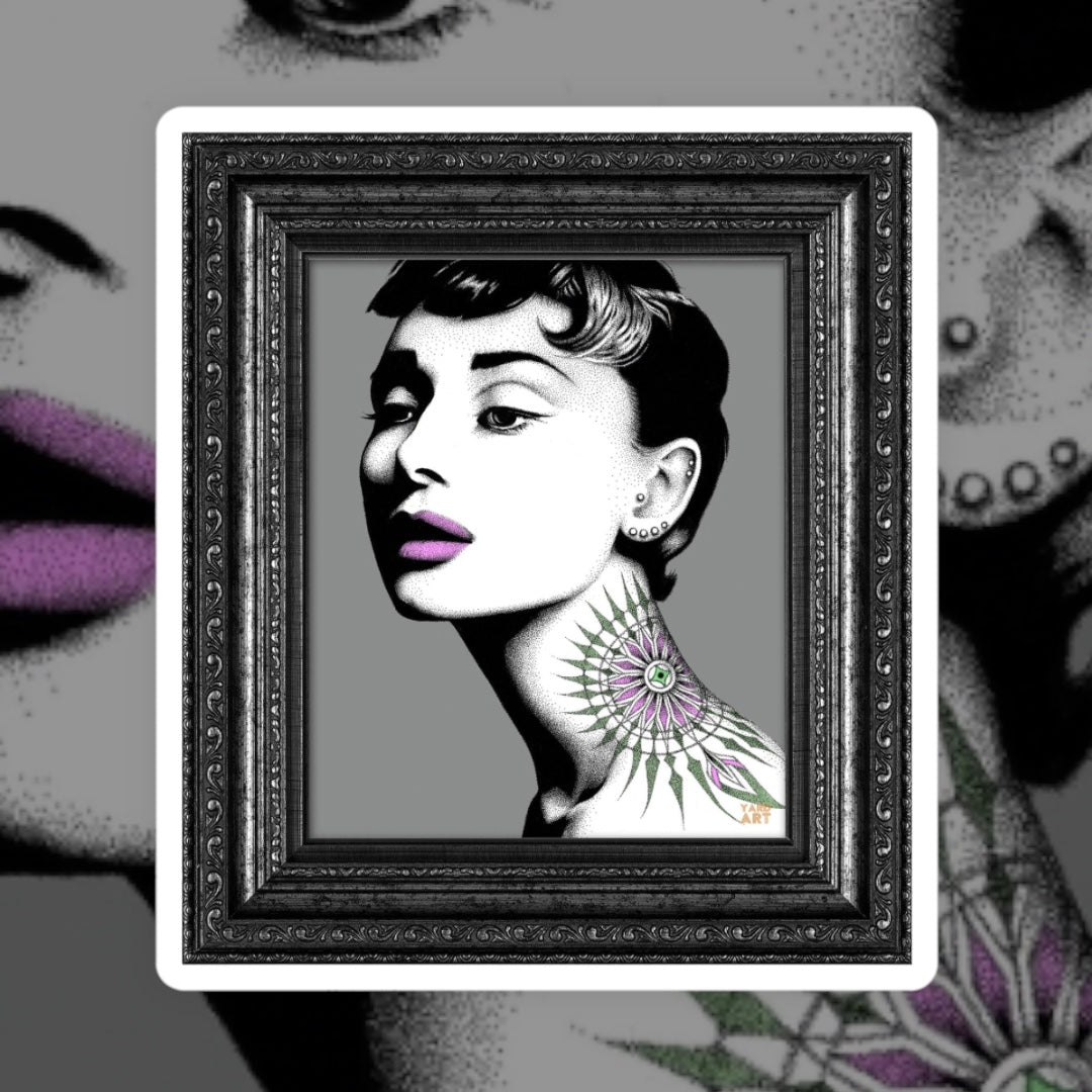 Audrey Reimagined by Sue Welfare - Black Friday Special Edition - Edition of 10 (Black FRAME) - YARDART UK