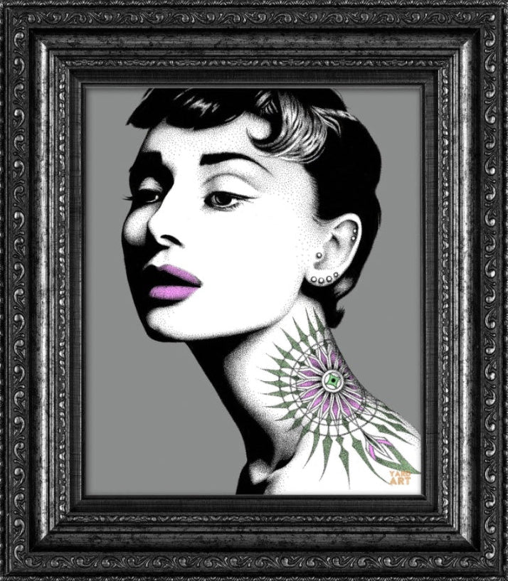 Audrey Reimagined by Sue Welfare - Black Friday Special Edition - Edition of 10 (Black FRAME) - YARDART UK
