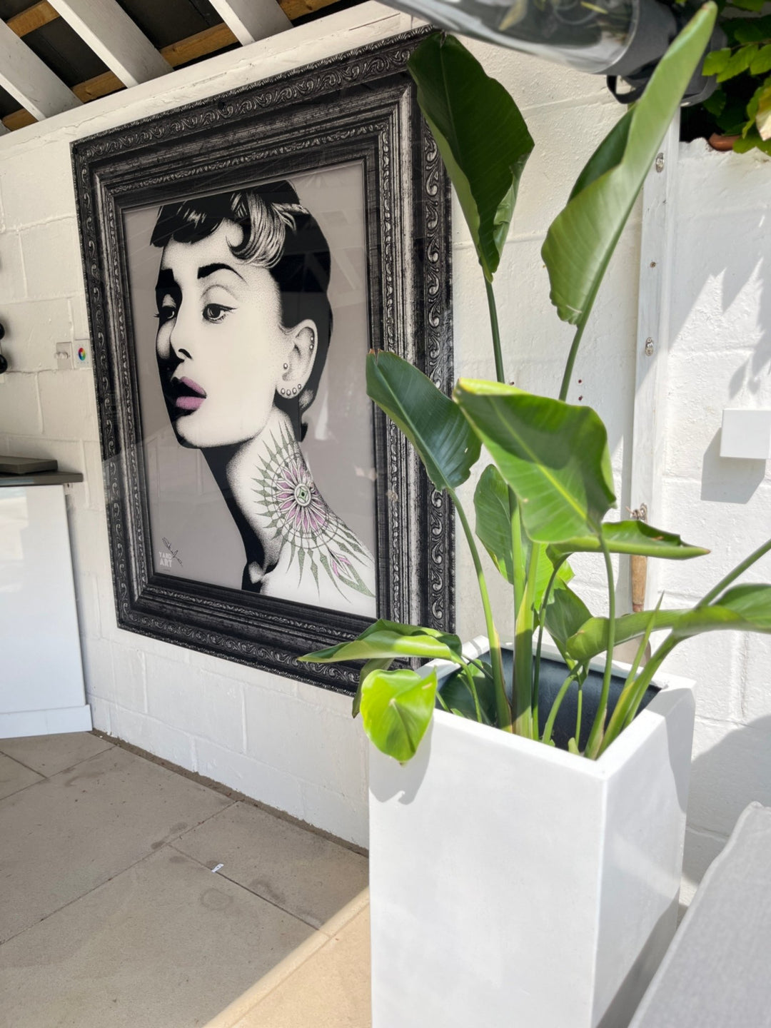 Audrey Reimagined by Sue Welfare - Black Friday Special Edition - Edition of 10 (Black FRAME) - YARDART UK