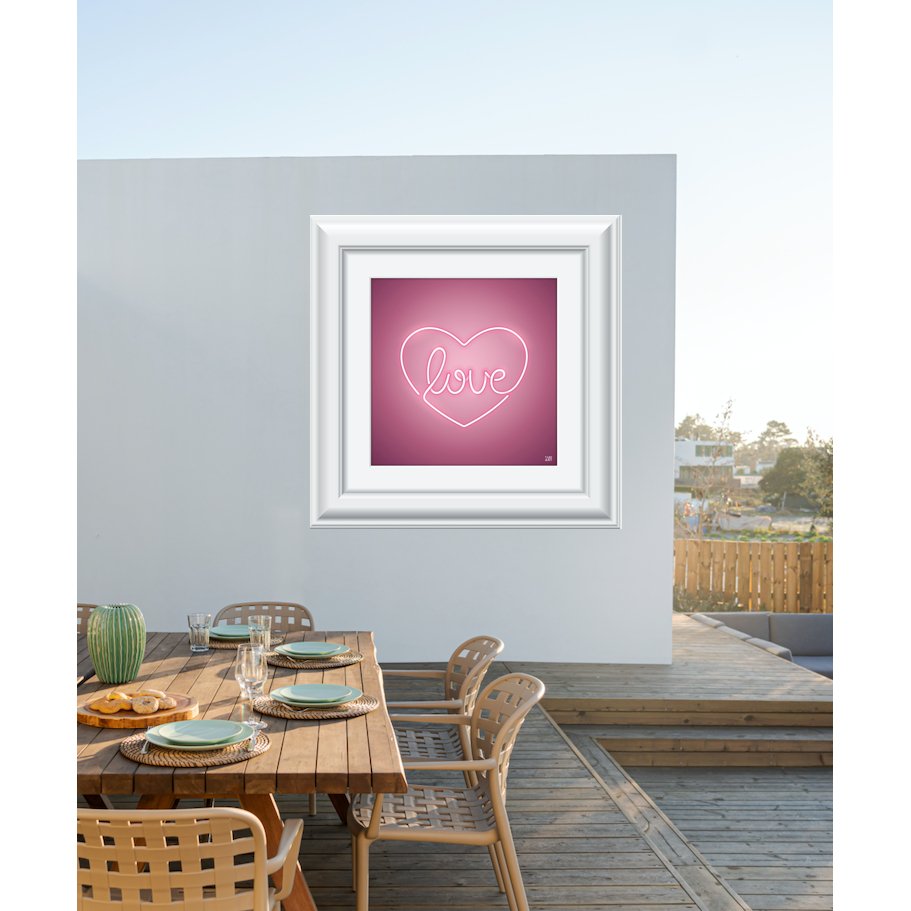 Light Gray It's a Love Thing MODERN YARDART UK