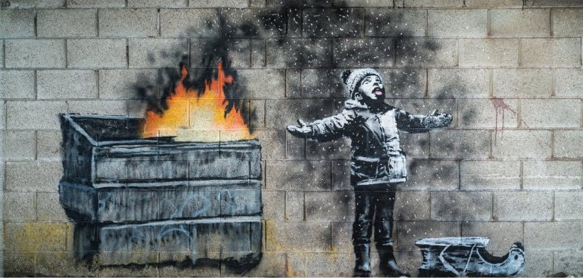 LARGE - Original Limited Edition Reproduction Of Banksy "Seasons Greetings" - AVAILABLE NUMBERS BELOW - YARDART UK
