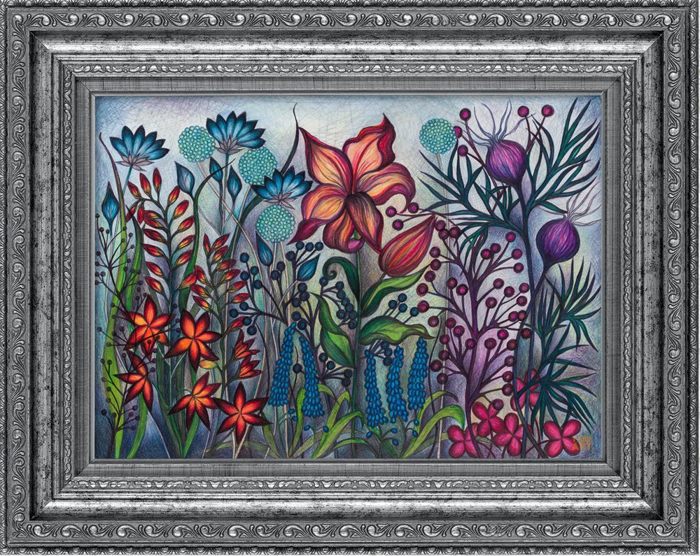 Light Gray Secret Garden Series IIII by Helen Lynch YARDART UK